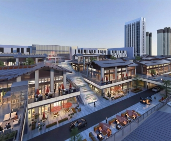 New Chinese Style Commercial Street-ID:953527934