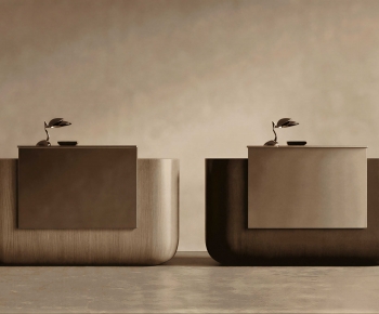 Wabi-sabi Style Reception Desk-ID:827518941