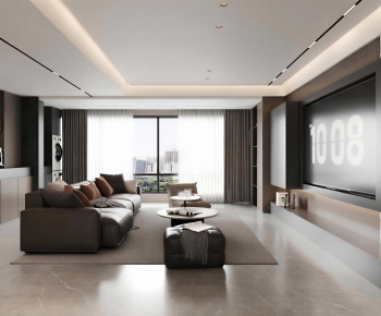 Modern A Living Room-ID:827472936