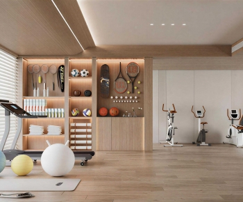 Modern Home Fitness Room-ID:100340886