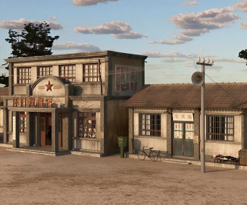 New Chinese Style Appearance Of Commercial Building-ID:214163066