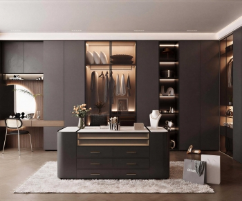 Modern Clothes Storage Area-ID:127054937
