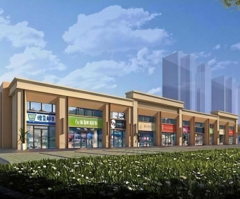 Modern Appearance Of Commercial Building-ID:833172081