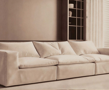 Modern Three-seat Sofa-ID:228677993