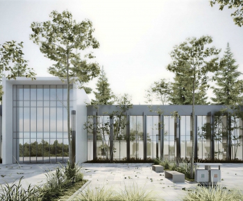 Modern Appearance Of Commercial Building-ID:818551067