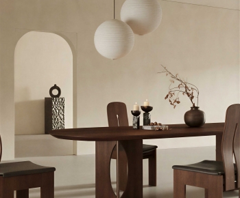 Wabi-sabi Style Dining Room-ID:820946939