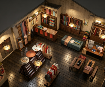 Retro Style Clothing Store-ID:675563109