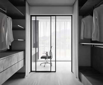 Modern Clothes Storage Area-ID:233069902