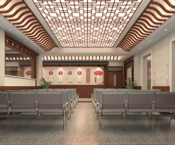 New Chinese Style Hospital Hall-ID:543648005