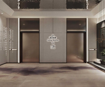 New Chinese Style Elevator Hall-ID:831000856