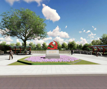 Modern Park Landscape-ID:147855047