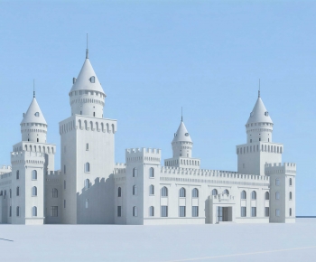 Simple European Style Building Appearance-ID:564856059