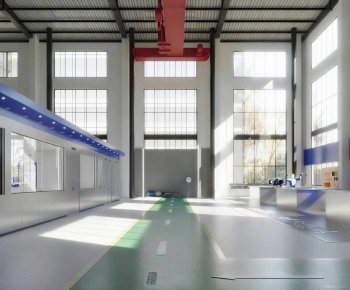 Modern Factory Floor/warehouse-ID:904459005
