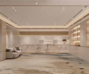 New Chinese Style Lobby Hall-ID:214835888