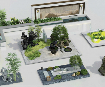 New Chinese Style Rockery Waterscape-ID:935503963