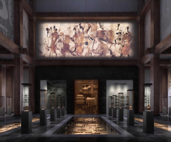 New Chinese Style Exhibition Hall-ID:885936987