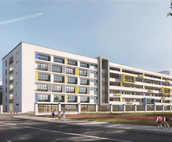 Modern School Building-ID:126910217