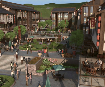 New Chinese Style Commercial Street-ID:224905012