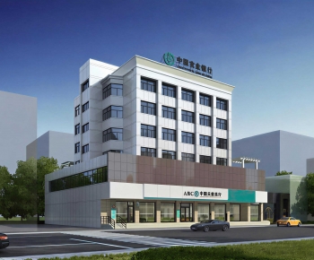 Modern Appearance Of Commercial Building-ID:577234033
