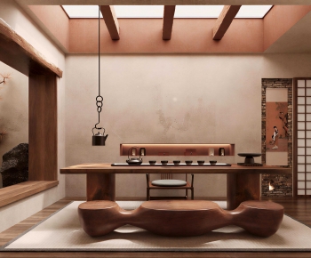 Wabi-sabi Style Tea House-ID:964857103
