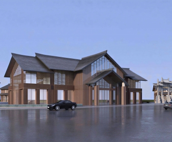 New Chinese Style Appearance Of Commercial Building-ID:966450938