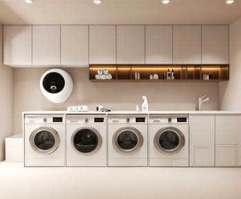 Modern Balcony Laundry Room-ID:721767907