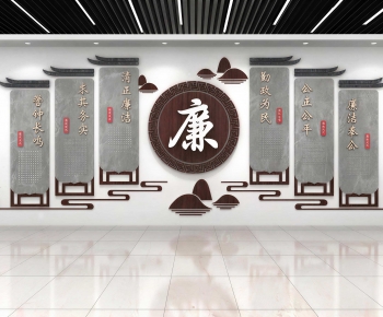 New Chinese Style Culture Wall-ID:843064071