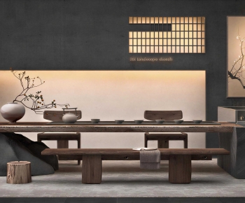 Wabi-sabi Style Tea Tables And Chairs-ID:893572092
