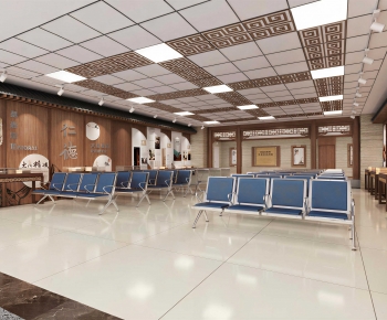 New Chinese Style Hospital Hall-ID:756596093