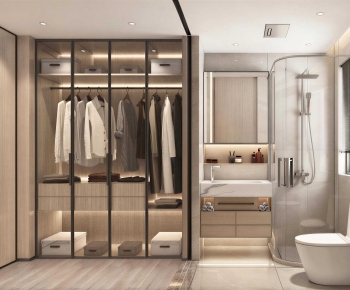 Modern Clothes Storage Area-ID:358112104
