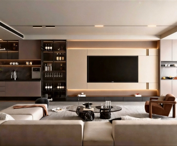 Modern A Living Room-ID:617830846