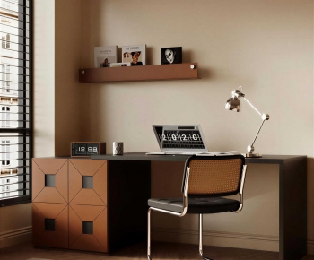 Modern Computer Desk And Chair-ID:295346984
