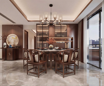 New Chinese Style Dining Room-ID:229064949