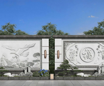 New Chinese Style Landscape Wall-ID:689322956