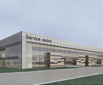 Modern Appearance Of Commercial Building-ID:644581088