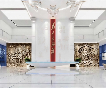 New Chinese Style Office Reception Desk-ID:905276067