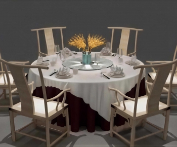 New Chinese Style Dining Table And Chairs-ID:962009443