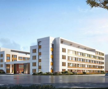 Modern School Building-ID:700767998