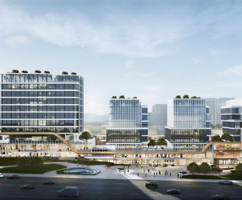 Modern Appearance Of Commercial Building-ID:236702922