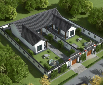 Chinese Style Residential Building-ID:960865975