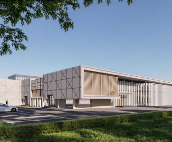 Modern Appearance Of Commercial Building-ID:899386883