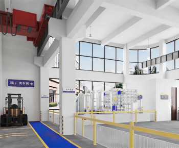 Modern Factory Floor/warehouse-ID:390058996