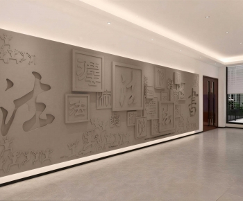 New Chinese Style Culture Wall-ID:485629084