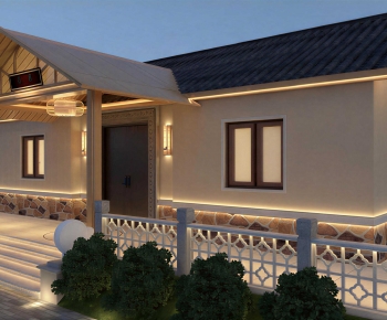 New Chinese Style Facade Element-ID:291380984