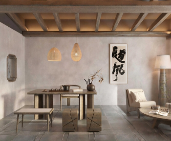 Wabi-sabi Style Tea House-ID:615955112