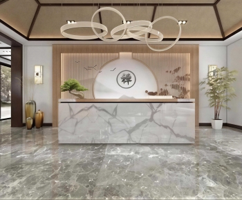 New Chinese Style Lobby Hall-ID:446199893