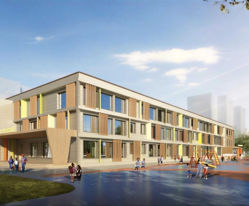 Modern School Building-ID:513391024