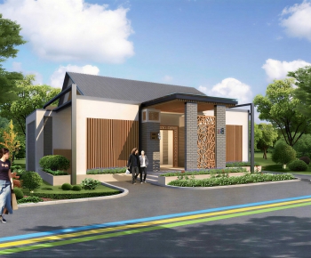 New Chinese Style Public Building-ID:777024989