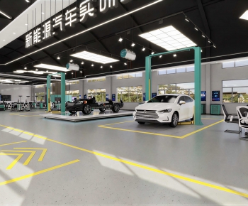 Modern Factory Floor/warehouse-ID:727896932
