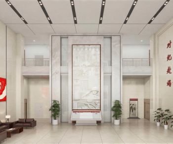 New Chinese Style Office Reception Desk-ID:989125974